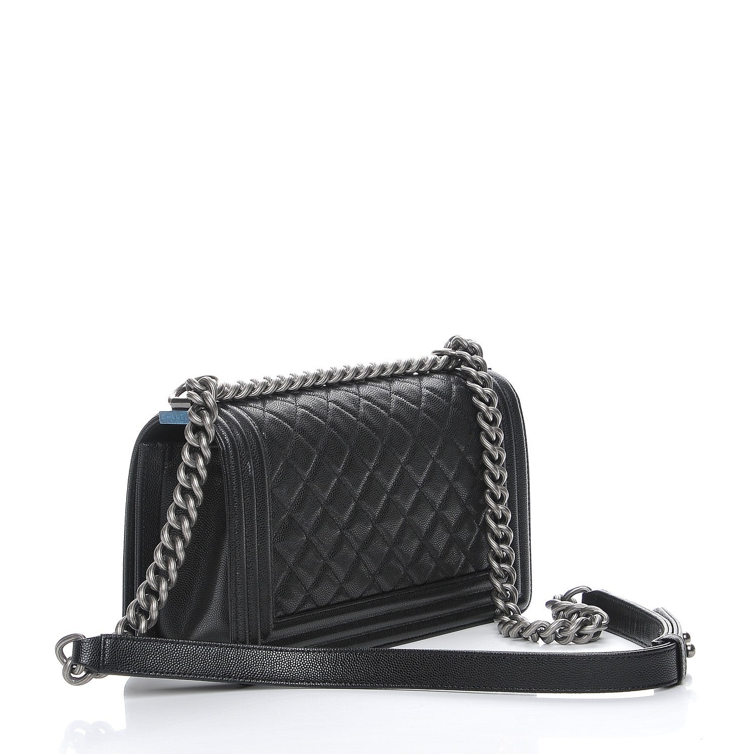 Chanel Caviar Quilted Medium Boy Flap Black 3 of 8