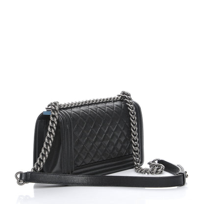 Chanel Caviar Quilted Medium Boy Flap Black 3 of 8