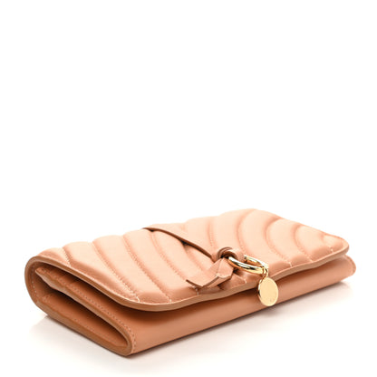 Chloe Calfskin Quilted Alphabet Long Wallet Blushy Pink 4 of 6