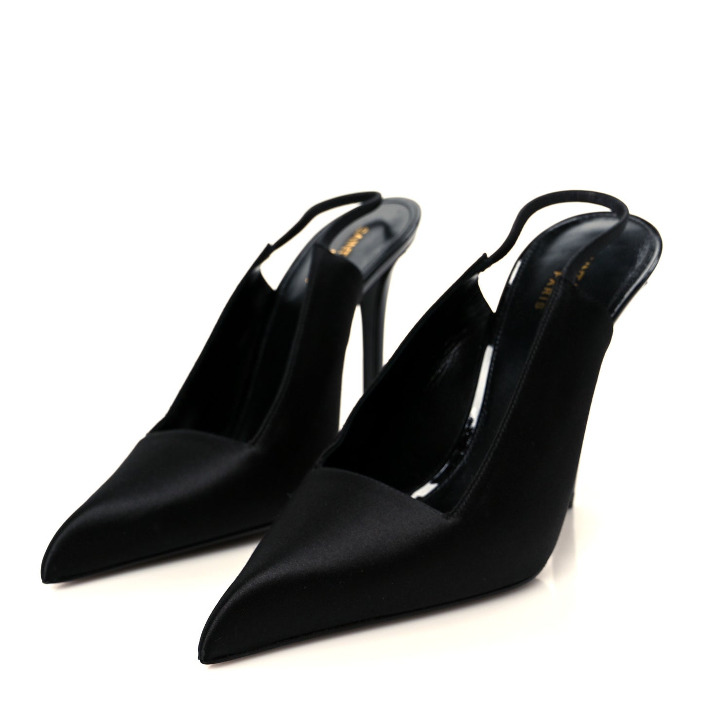 Raso Regale Raven 110 Slingback Pumps 38 Black