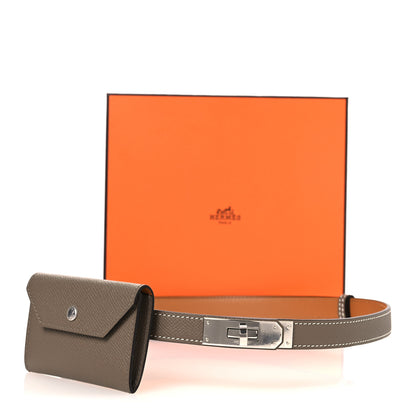 Hermes Epsom Kelly Pocket Belt Etoupe 9 of 9