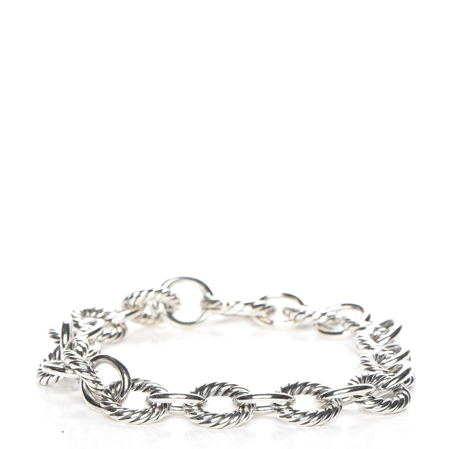 Sterling Silver 12mm Large Oval Link Bracelet