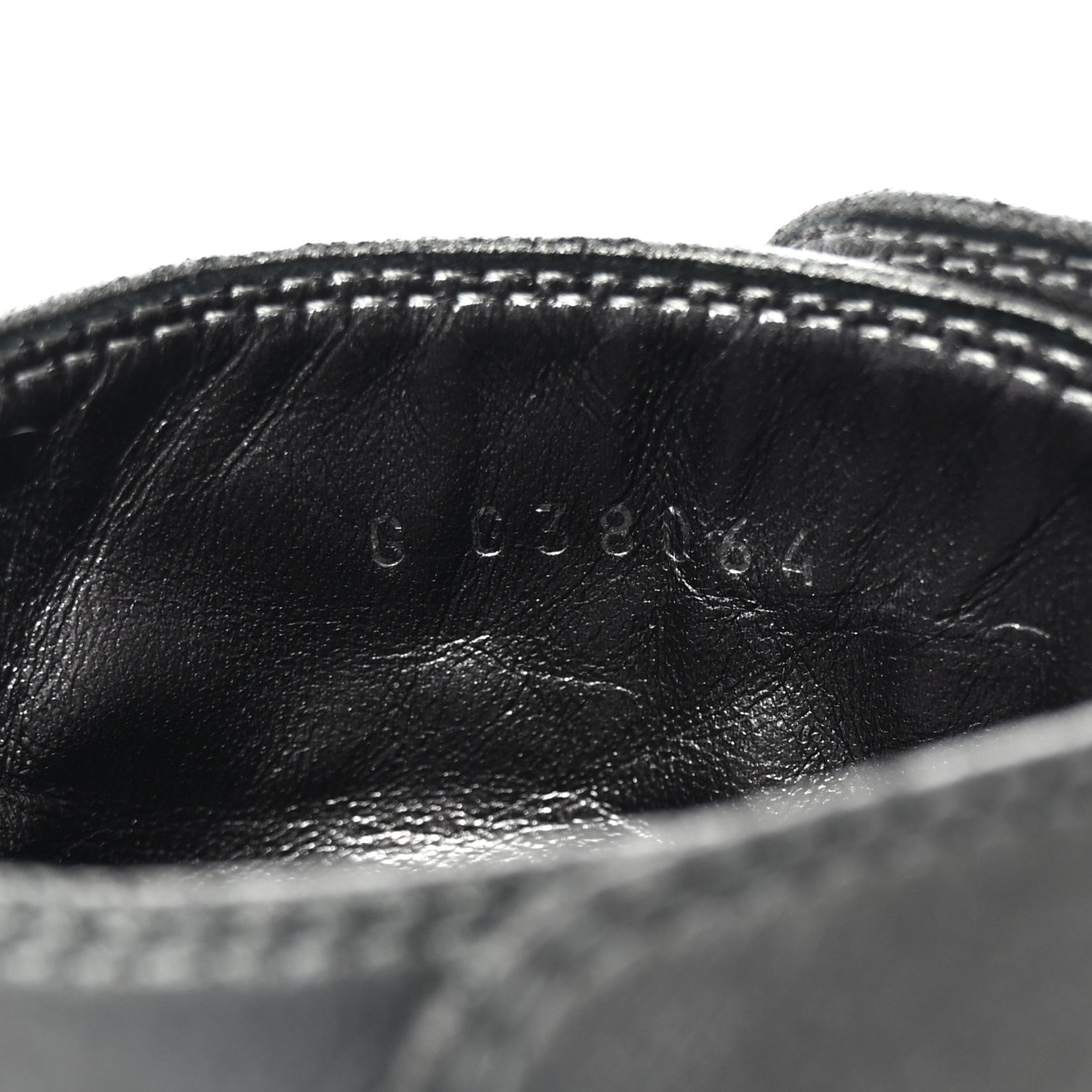 Chanel Suede Kidskin Patent Cap Toe Interlocking CC Ankle Boots 39 Dark Silver Black 9 of 10