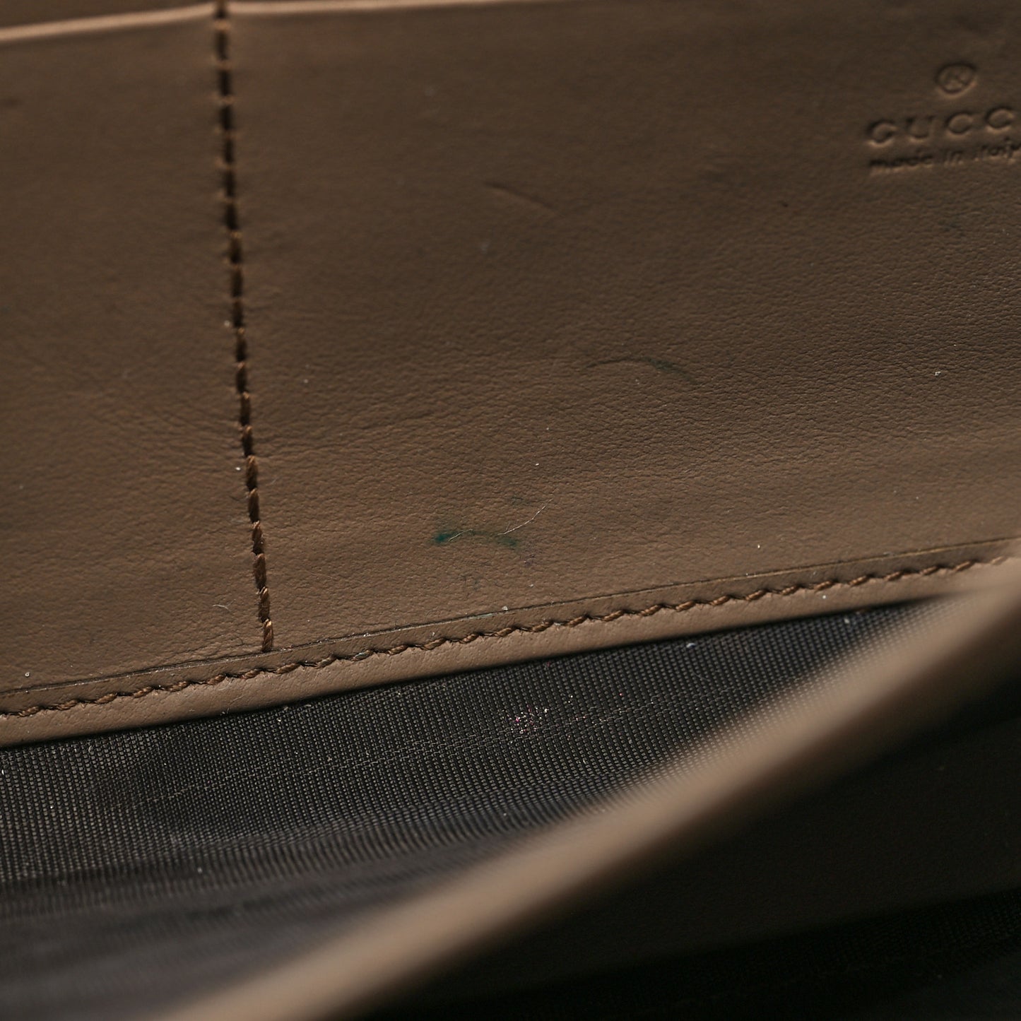 GG Supreme Monogram Mini Dionysus Chain Wallet Beige Taupe