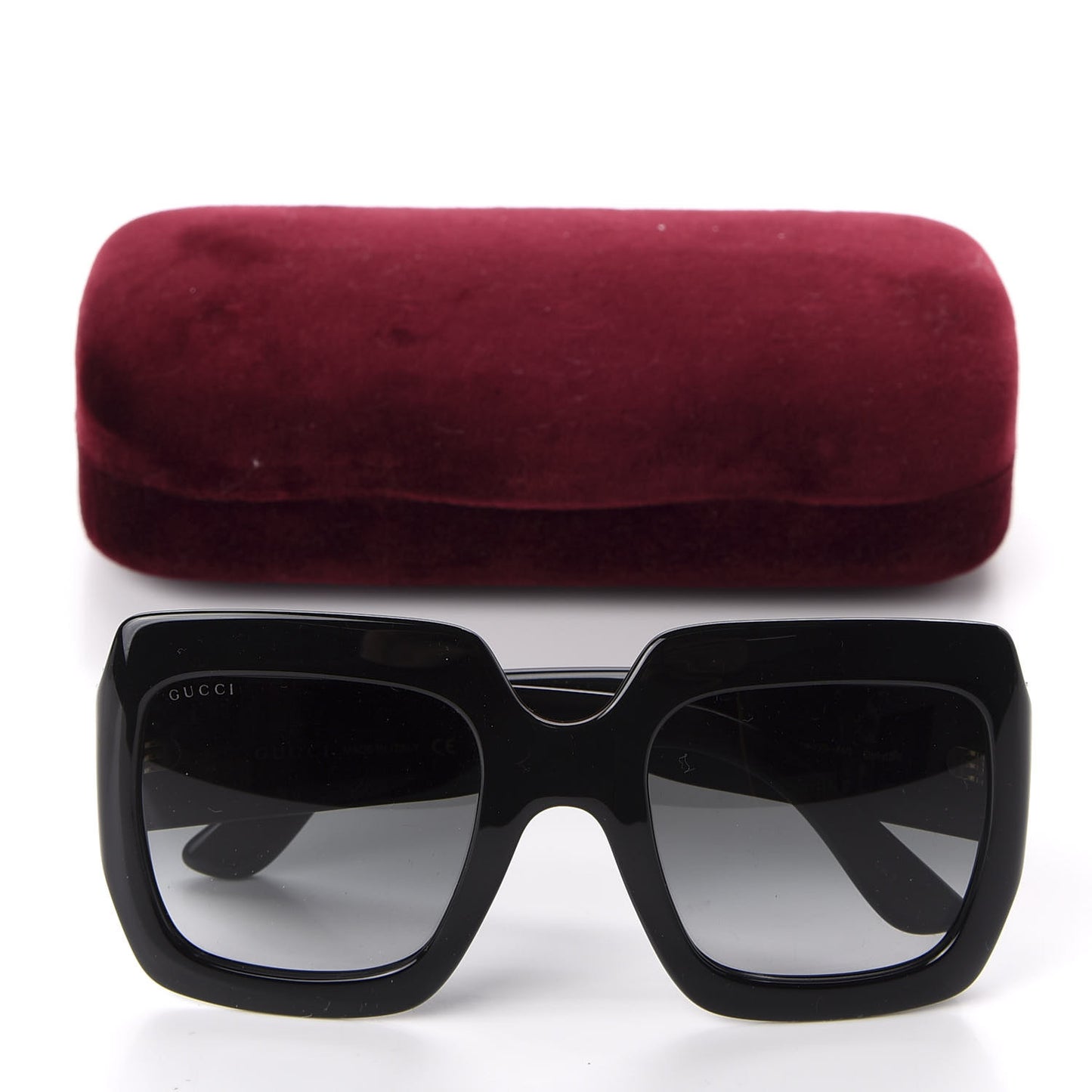 Acetate Square Frame Sunglasses GG0053S Black