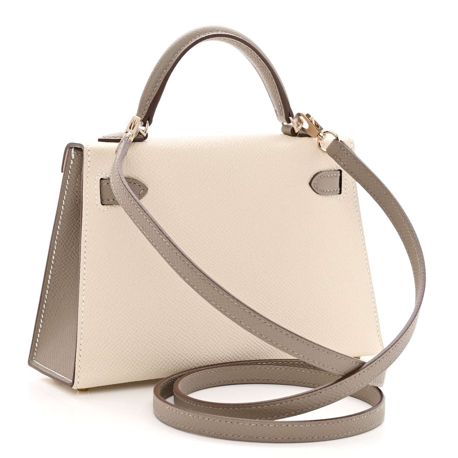 Hermes Epsom Mini Horseshoe Kelly Sellier 20 Craie Gris Asphalte 3 of 11