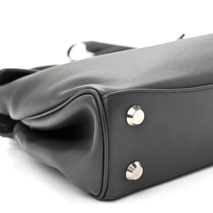 Balenciaga Natural Smooth Calfskin Mini Rodeo Top Handle Handbag Grey 8 of 9