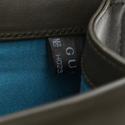 Gucci Velvet Moon Calfskin Crystal GG Monogram Small Dionysus Shoulder Bag Dark Olive Rose Gold 8 of 12