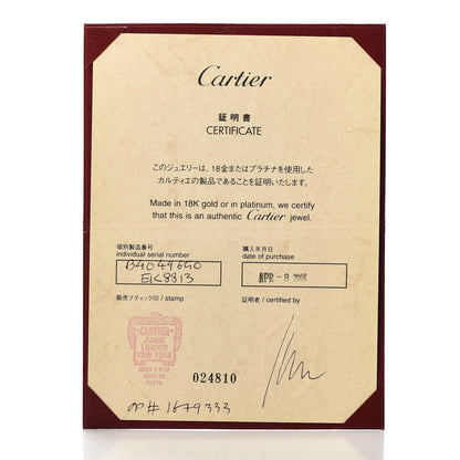 Cartier 18K White Gold 3.5mm LOVE Wedding Band Ring 50 5.25 7 of 7