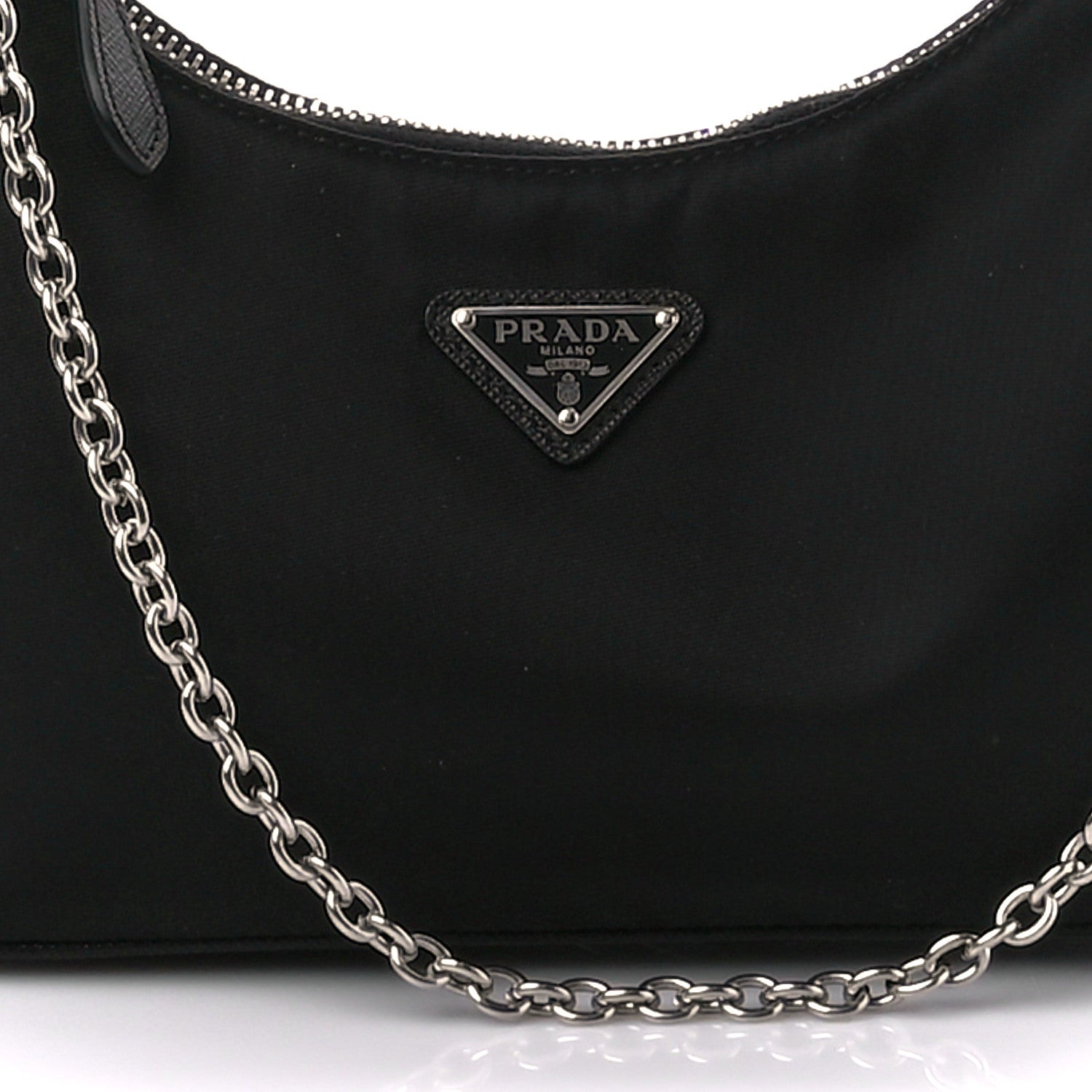 Prada Nylon Re-Edition 2005 Shoulder Bag Black 11 of 13