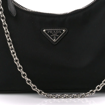 Prada Nylon Re-Edition 2005 Shoulder Bag Black 11 of 13