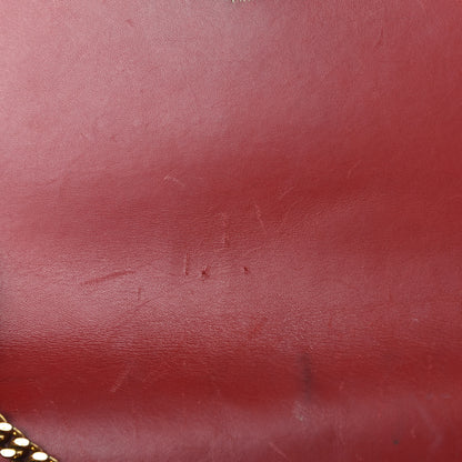 Saint Laurent Smooth Calfskin Medium Classic Monogram Kate Tassel Satchel Lipstick Red 11 of 13