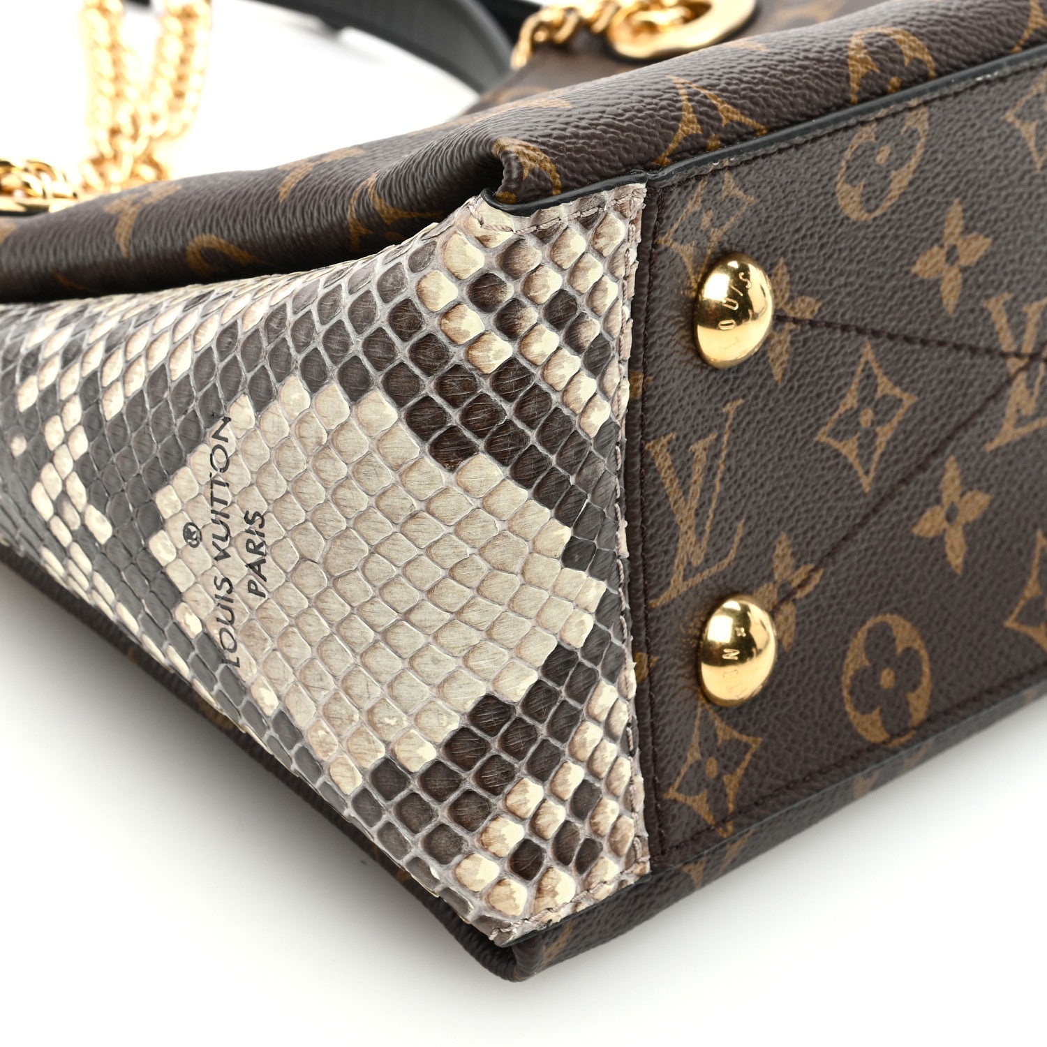 Louis Vuitton Monogram Snakeskin Surene BB Black 10 of 11