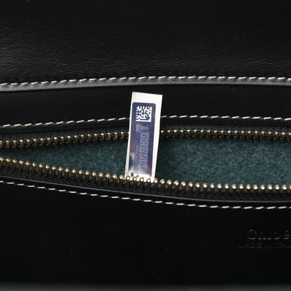 Chloe Felt Shiny Calfskin Medium Woody Ribbon Tote Steel Blue 7 of 9
