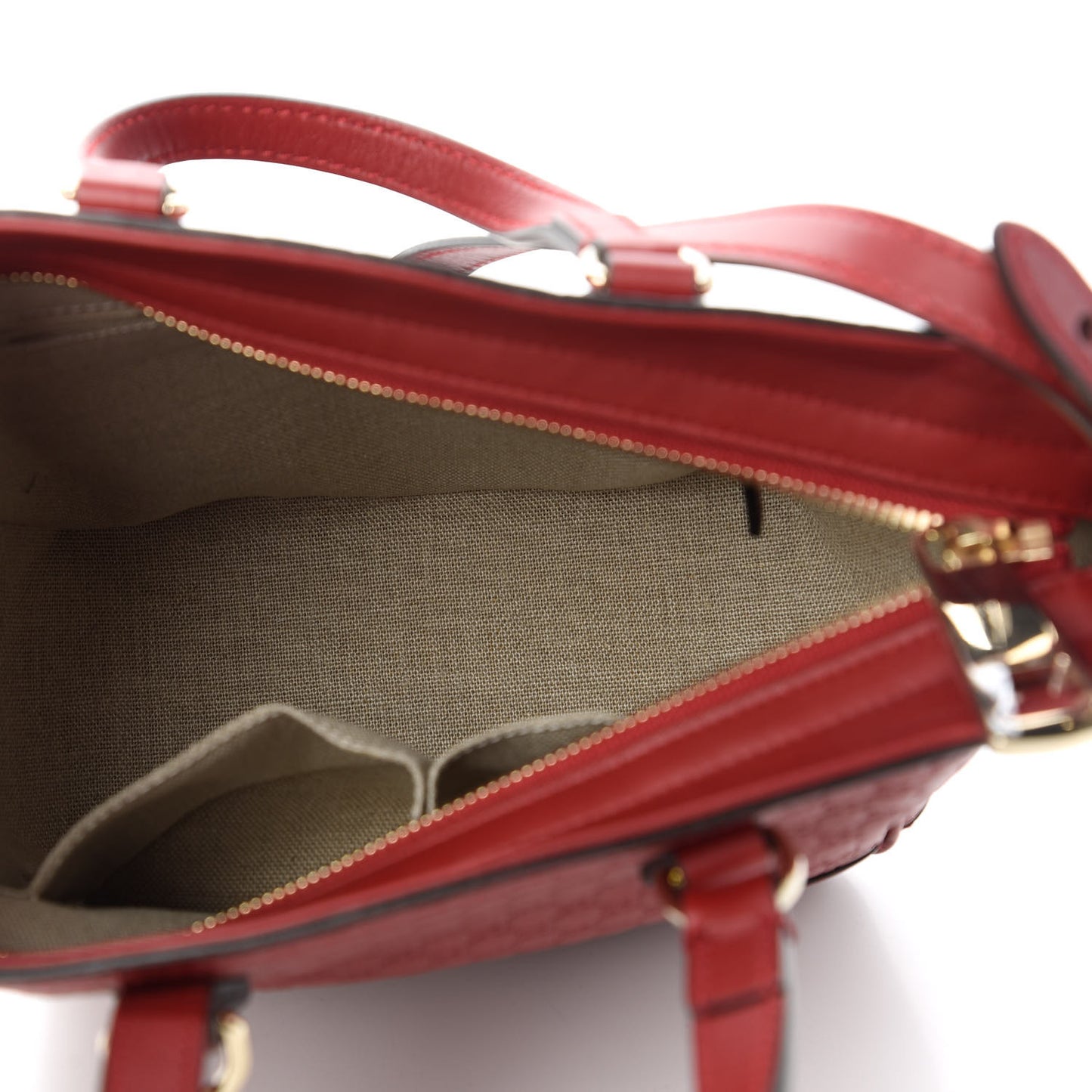 Microguccissima Small Bree Tote Red