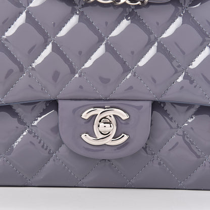 Chanel Patent Calfskin Quilted Medium Double Flap Light Purple 10 of 12