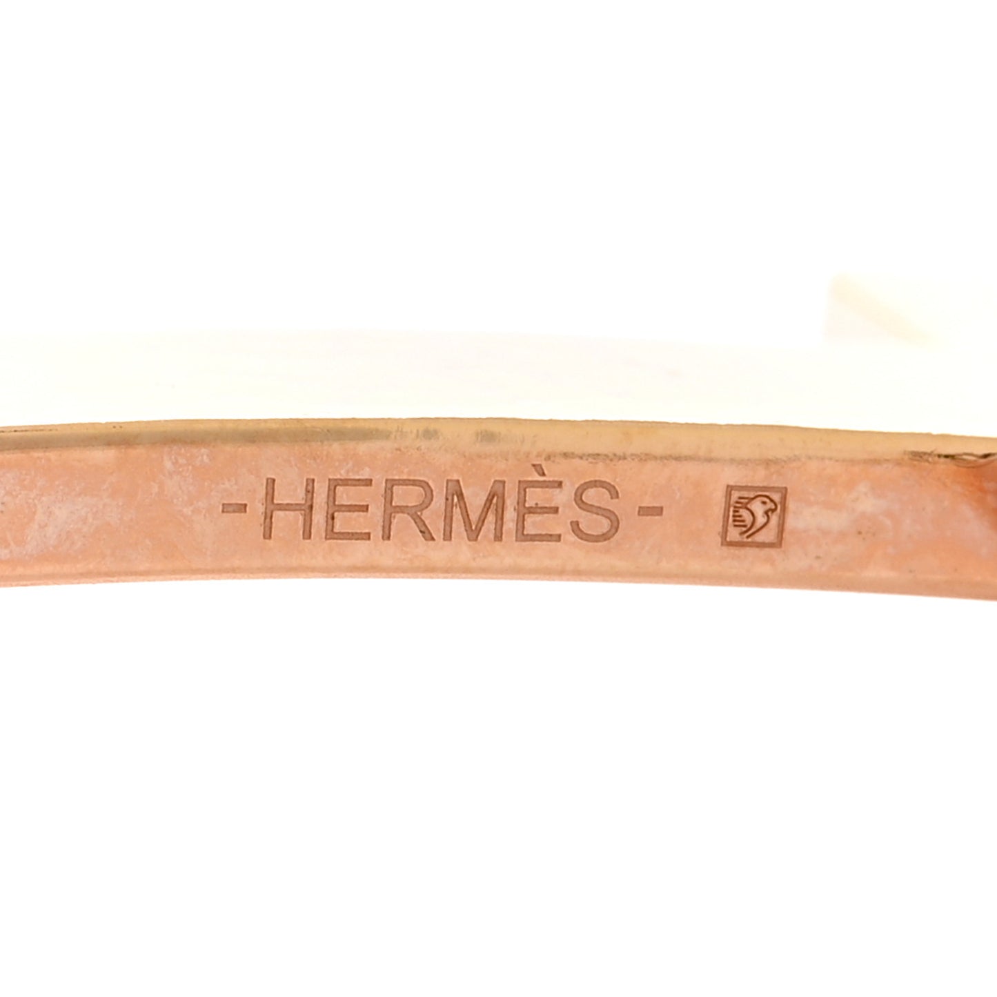 Martelee 32mm H Belt Buckle Rose Gold