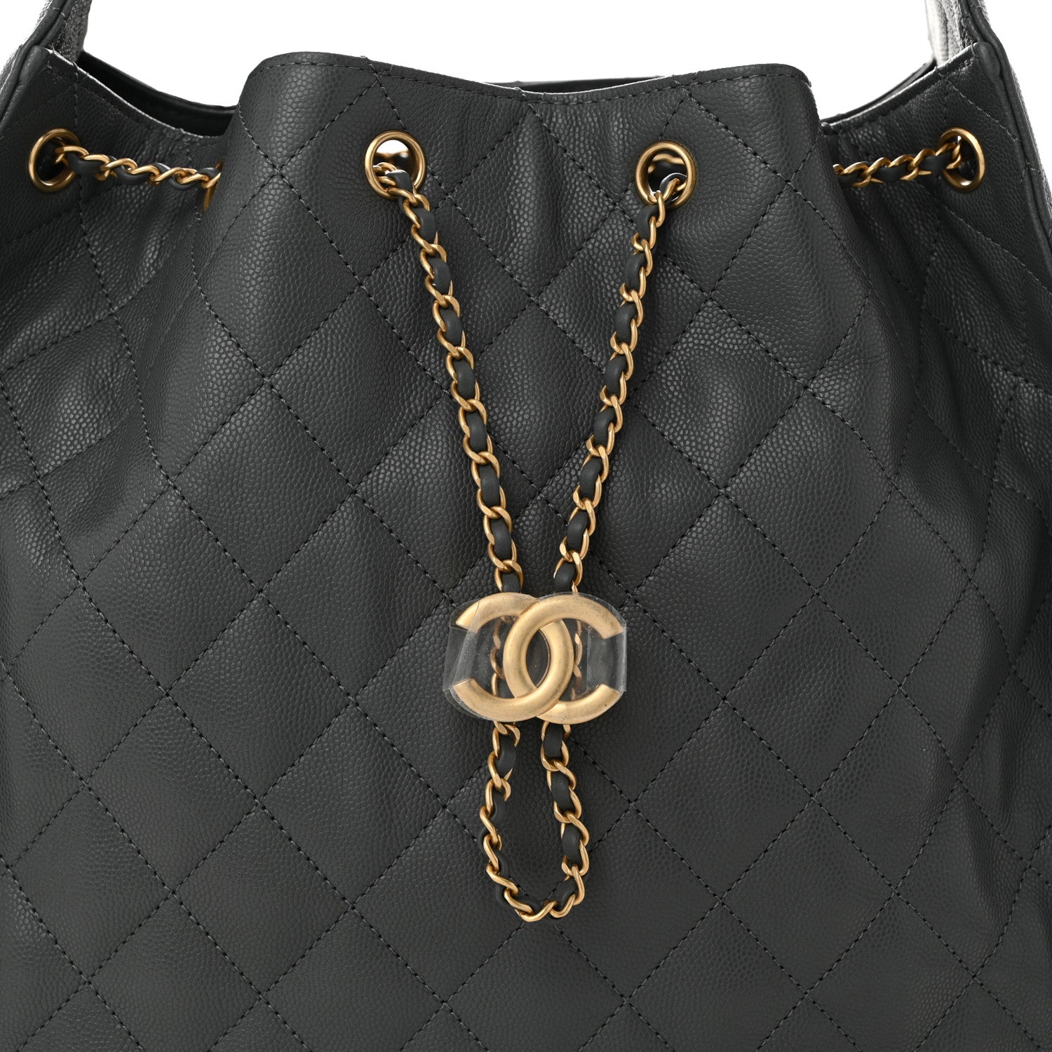 Chanel Caviar Quilted Medium Chanel 25 Handbag Dark Gray 9 of 11