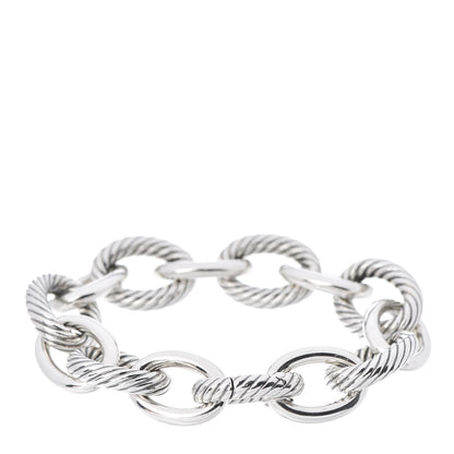 David Yurman Sterling Silver 17mm Extra Large Oval Link Bracelet 3 of 6