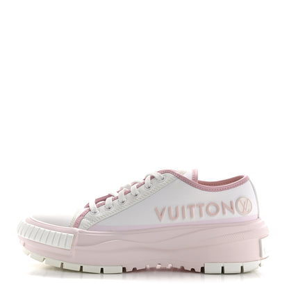 Louis Vuitton Canvas LV Squad Sneakers 38 White Pink 1 of 9
