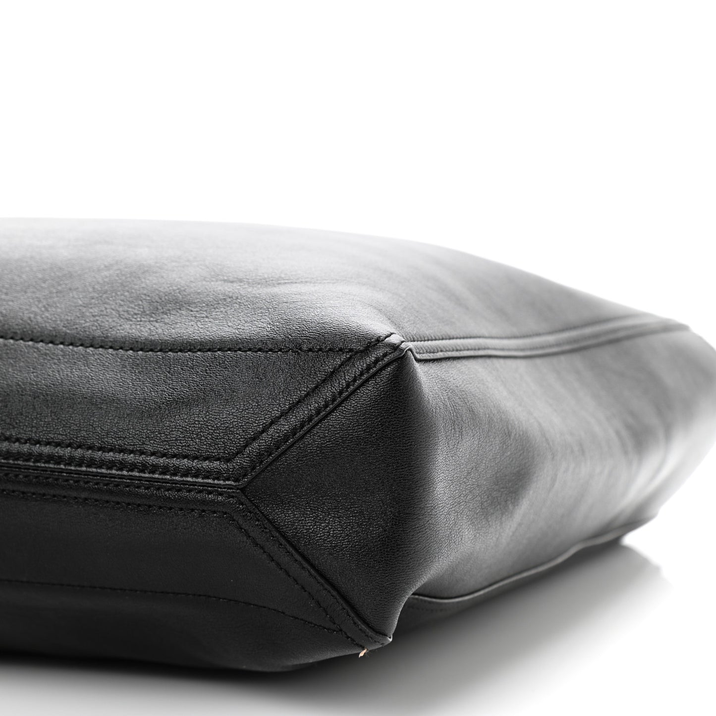 New Sakai Calfskin Lux Medium Dahlia Tote Black