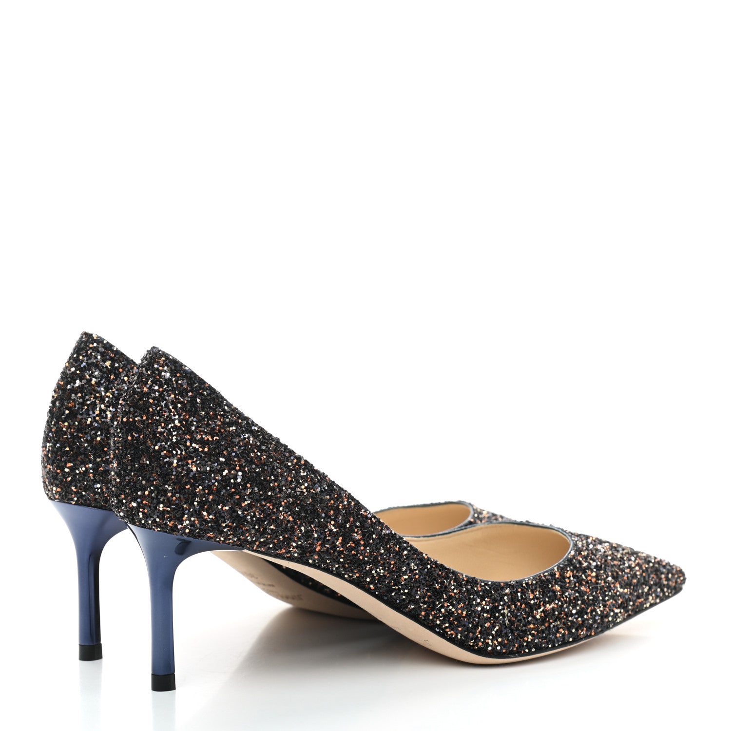 Jimmy Choo Glitter Pointy Toe Romy 60 Pumps 36.5 Amethyst Mix 4 of 7