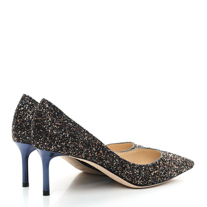 Jimmy Choo Glitter Pointy Toe Romy 60 Pumps 36.5 Amethyst Mix 4 of 7