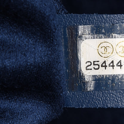 Chanel Caviar Small Studded Deauville Tote Navy 10 of 11