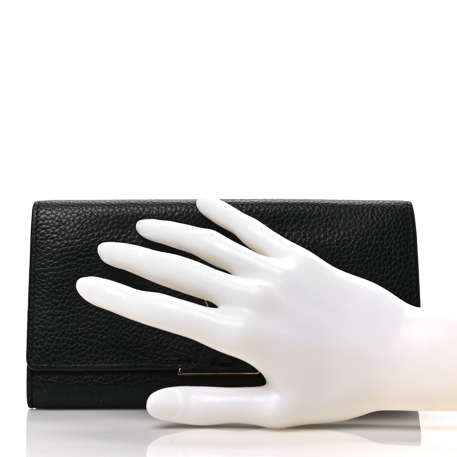 Louis Vuitton Taurillon Capucines Wallet Black 2 of 7