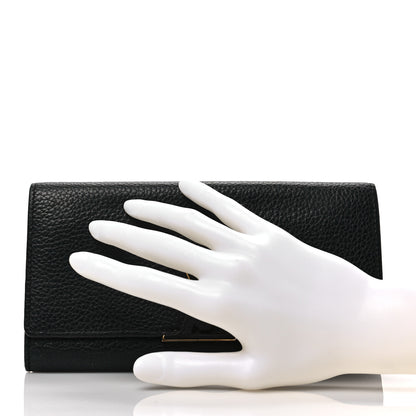Louis Vuitton Taurillon Capucines Wallet Black 2 of 7