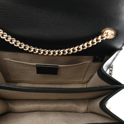 Gucci Dollar Calfskin Small Interlocking G Shoulder Bag Black 5 of 11