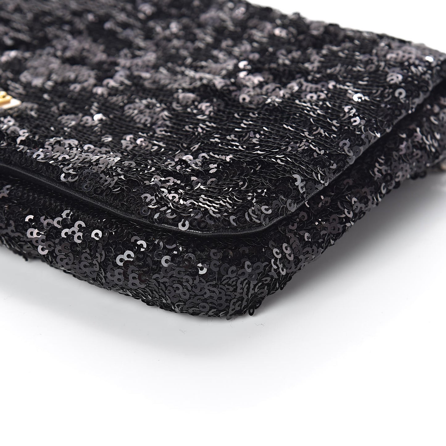 Sequin Miss Charles Evening Bag Black
