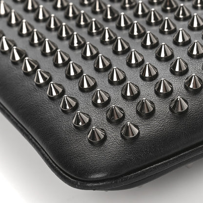 Christian Louboutin Calfskin Studded Loubiposh Clutch Black 7 of 8