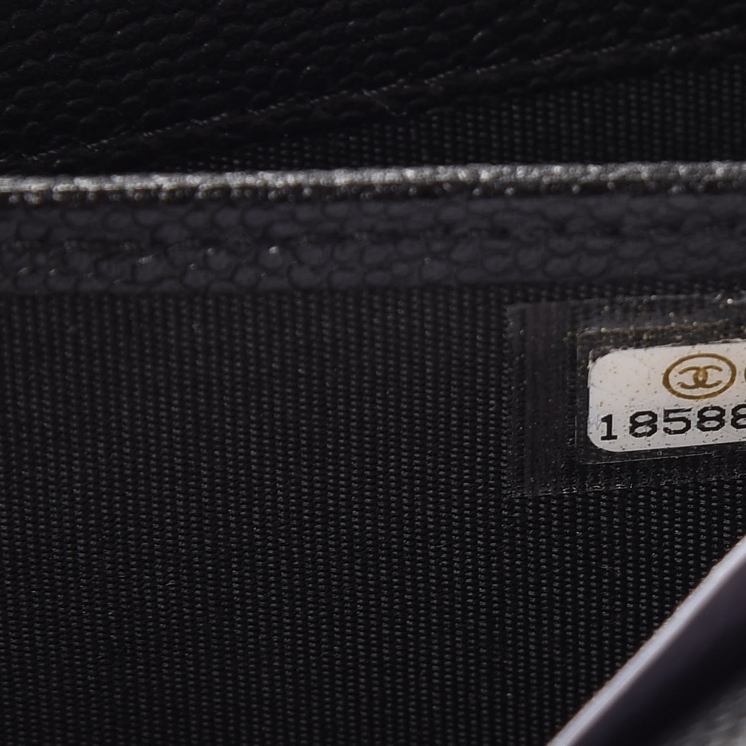 Chanel Caviar Sevruga CC Large Gusset Flap Wallet Black 8 of 9