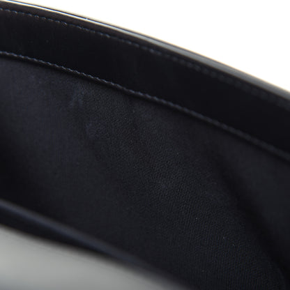 Chanel Calfskin Painted Chevron Embossed Medium Boy Flap Black 10 of 24