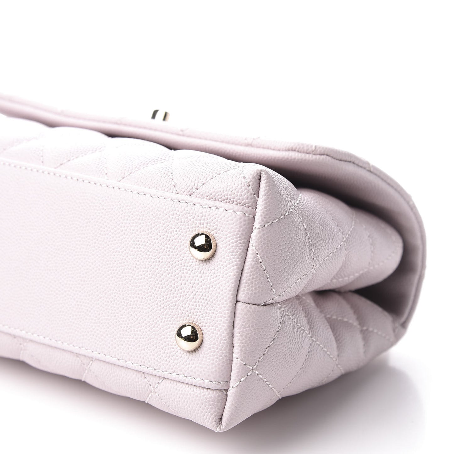 Caviar Quilted Mini Coco Handle Flap Lilas Lilac