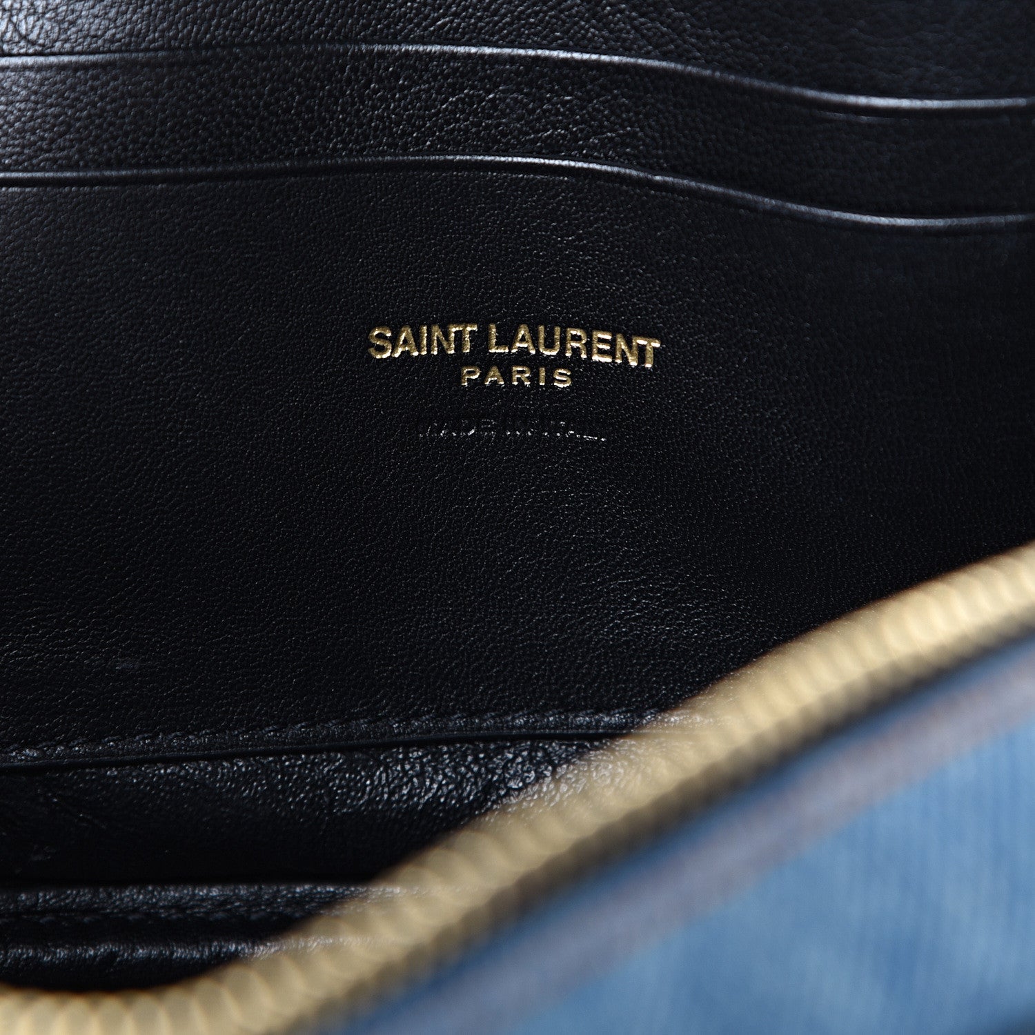 Saint Laurent Denim Matelasse Monogram Mini Lou Camera Bag California Blue 5 of 9