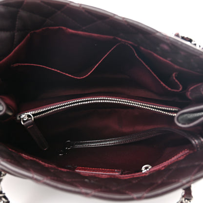 Chanel Lambskin Quilted Small Coco Loop Tote Burgundy 5 of 13