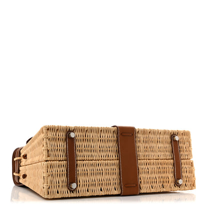 Hermes Wicker Swift Picnic Kelly 35 Naturel Gold 4 of 14