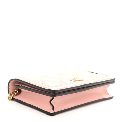 Gucci Calfskin GG Matelasse Chain Wallet Perfect Pink 4 of 9