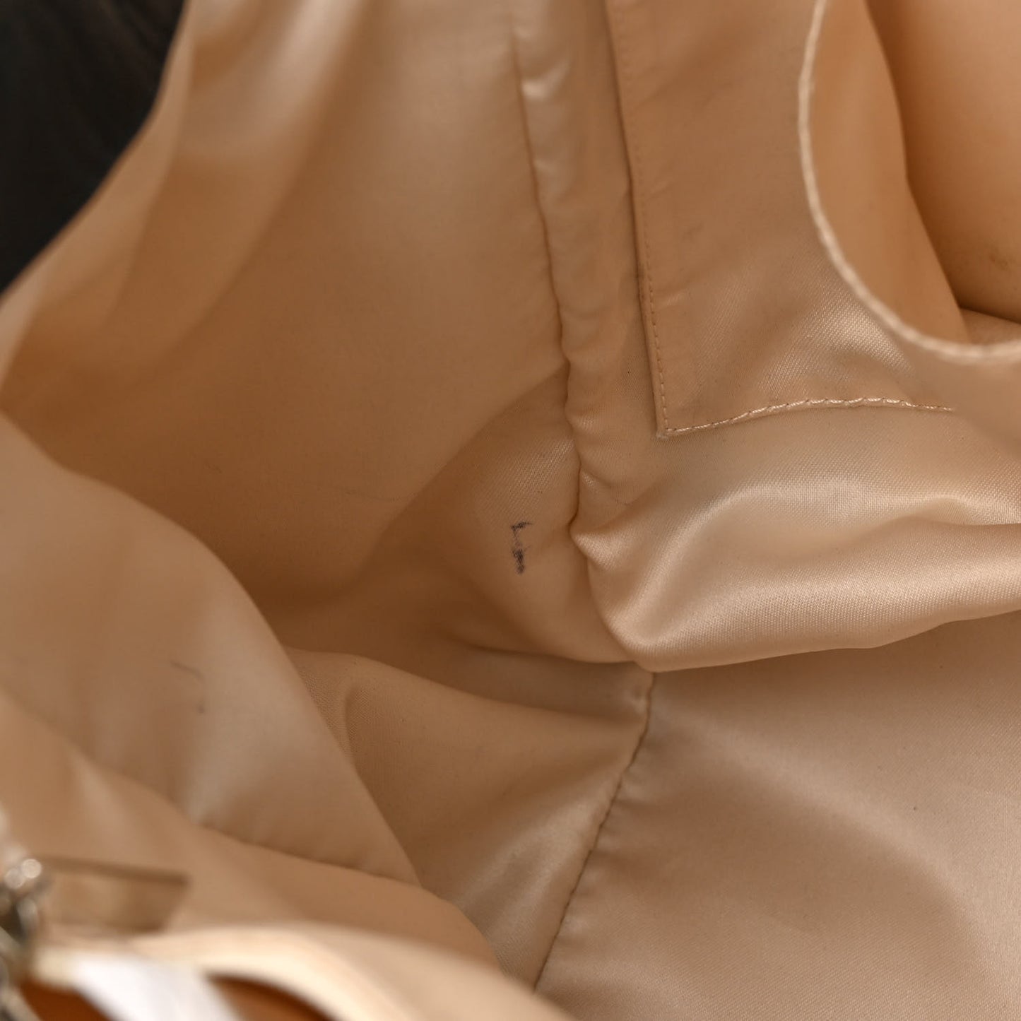 Glazed Lambskin Quilted Large North South Tote Black