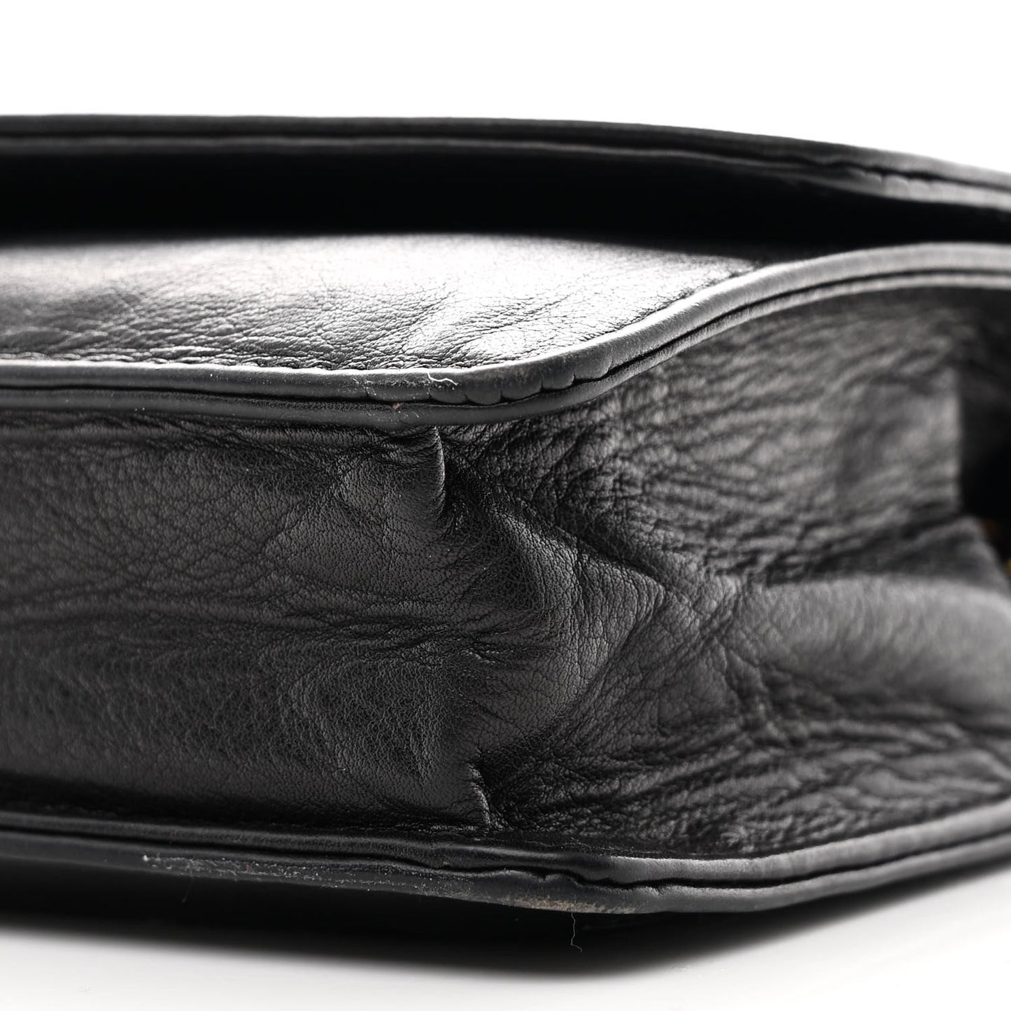 Lambskin Timeless CC Wallet On Chain WOC Black