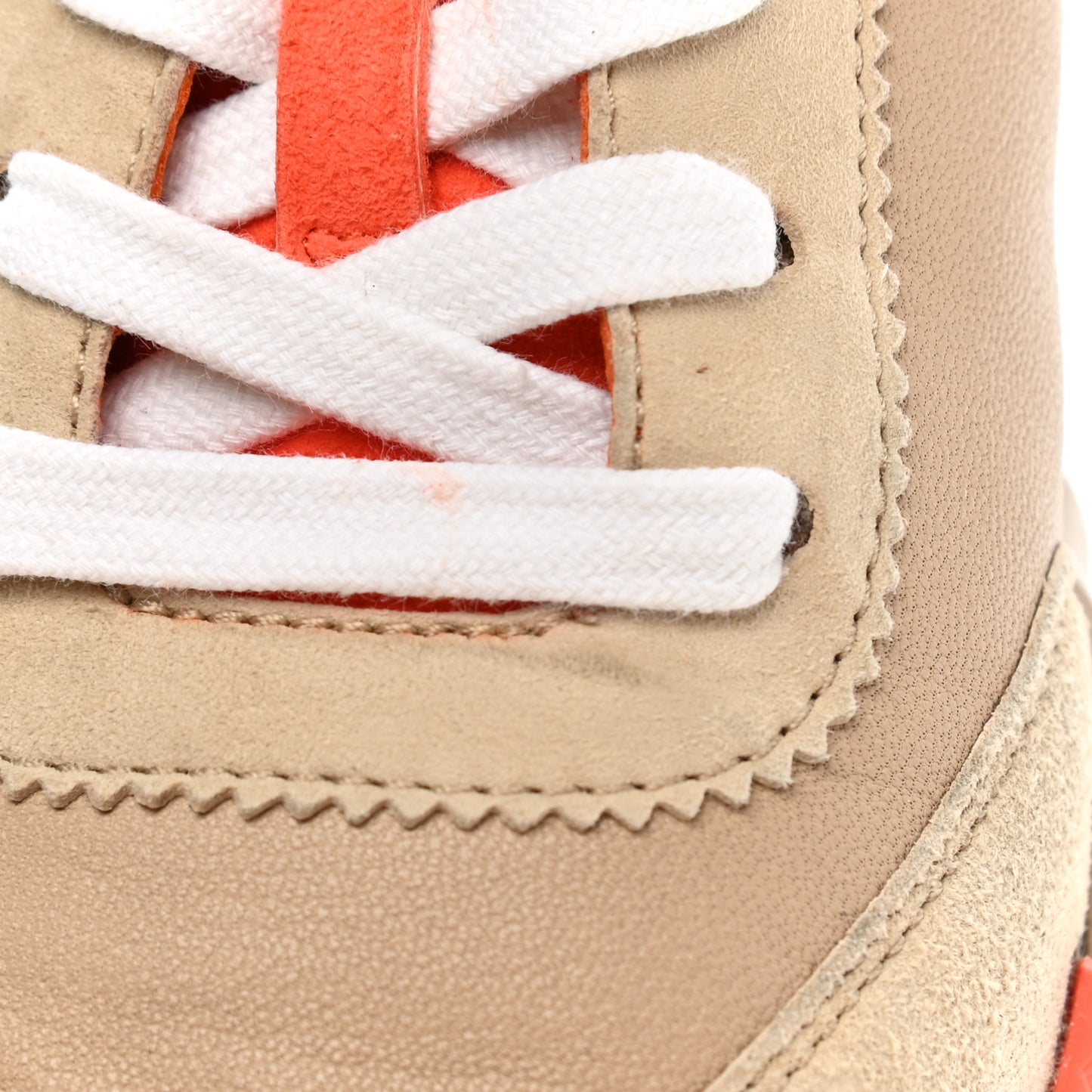 Goatskin Suede Bouncing Sneakers 36 Beige Sarrasin Sanguine