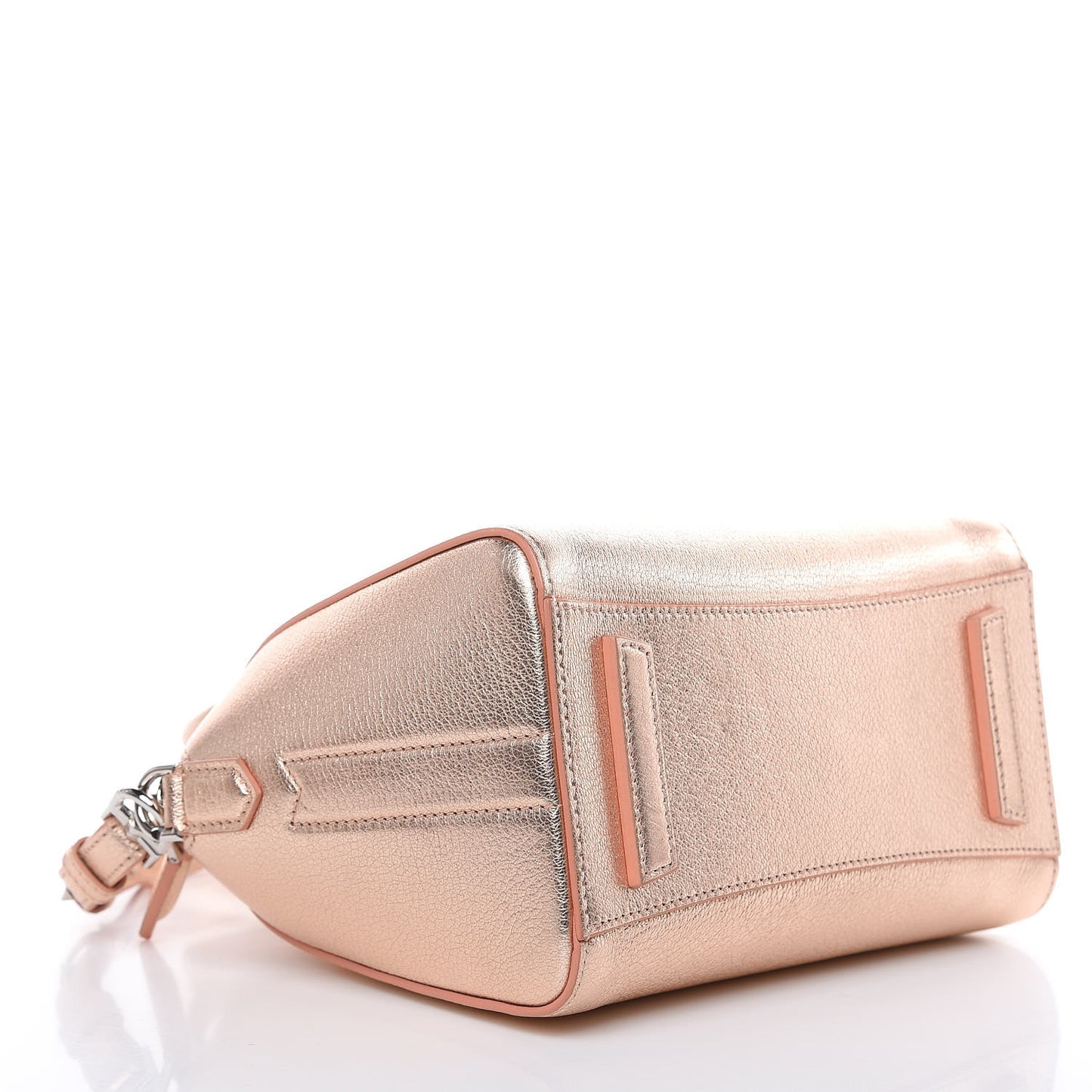 Metallic Sugar Goatskin Mini Antigona Light Pink