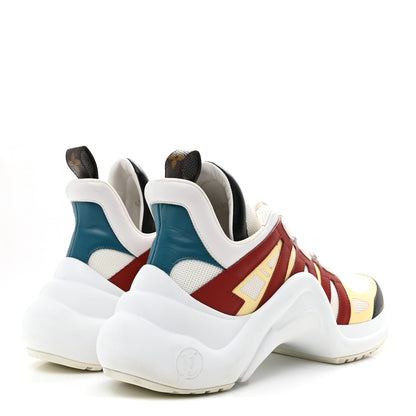 Louis Vuitton Calfskin Technical Nylon LV Archlight Sneakers 40.5 Terracotta 5 of 9