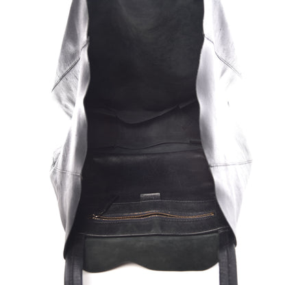 Celine Grained Calfskin Horizontal Cabas Black 6 of 18