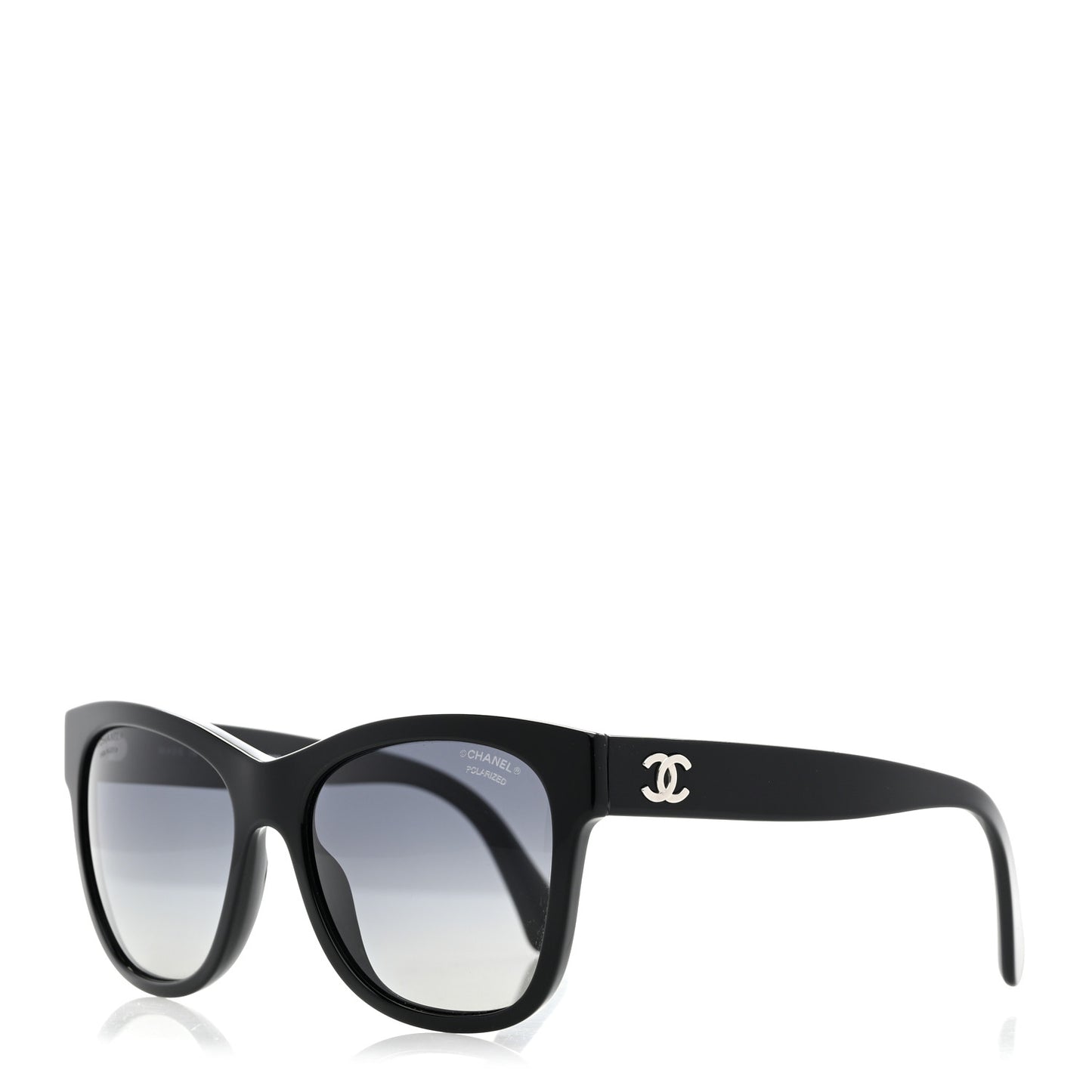 Acetate Polarized Square CC Sunglasses 5380 Black