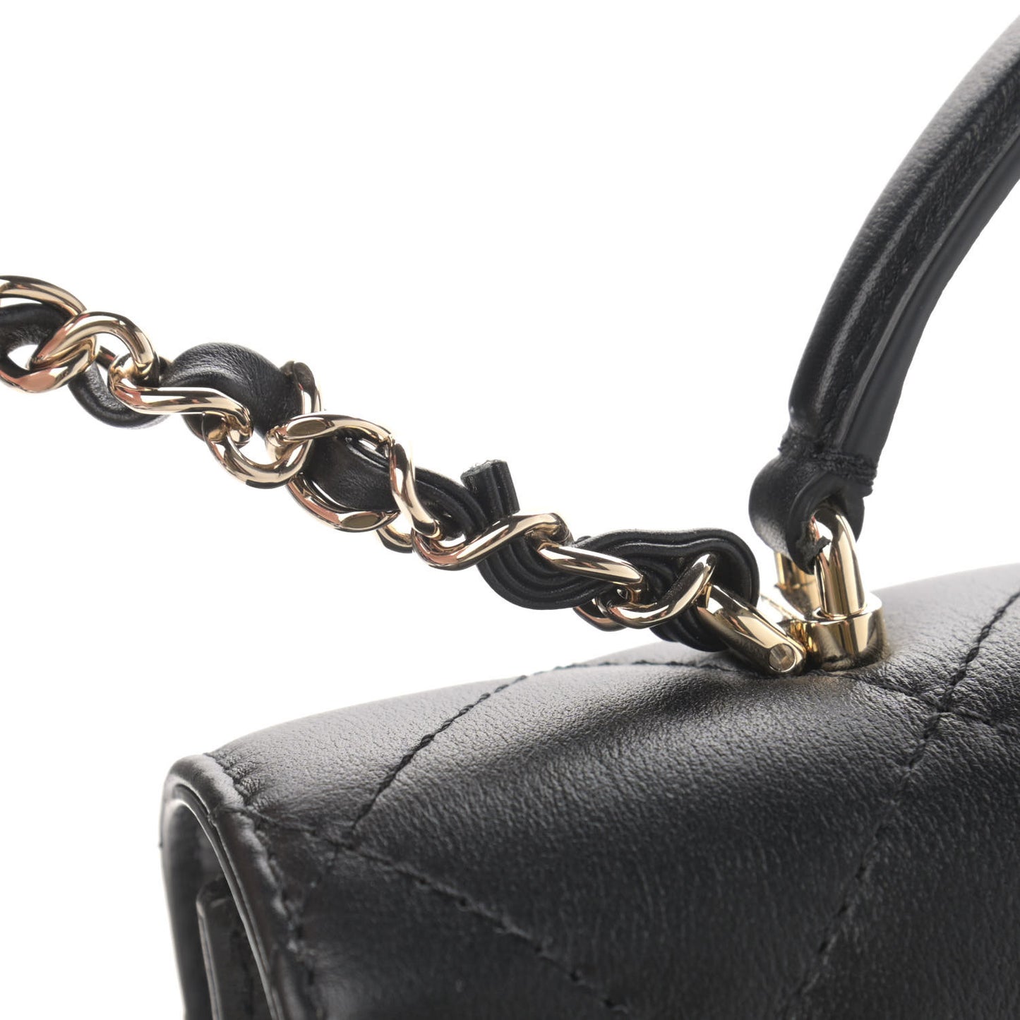Calfskin Quilted Coco Lady Flap Black