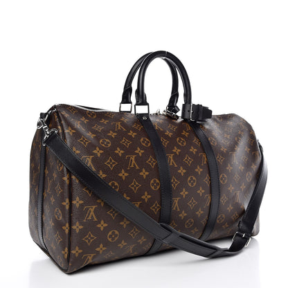 Louis Vuitton Monogram Macassar Keepall Bandouliere 45 3 of 7