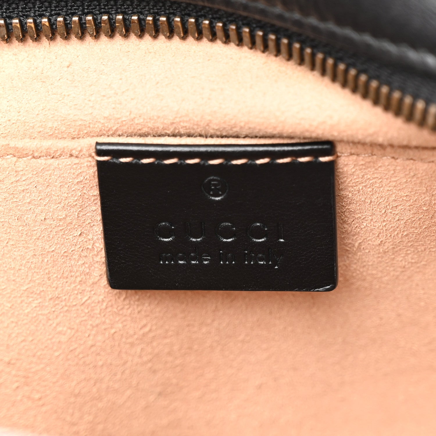 Gucci Calfskin Matelasse Small GG Marmont Chain Shoulder Bag Black 6 of 12